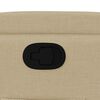 vidaXL Fauteuil inclinable Cr&egrave;me Tissu