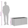 vidaXL Bo&icirc;te de rangement de jardin marron 283L r&eacute;sine tress&eacute;e