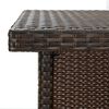 vidaXL Ensemble de bar de jardin avec coussins 5 pcs marron poly rotin