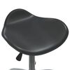 vidaXL Tabouret de salon et spa Noir Similicuir