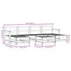 vidaXL Salon de jardin 7 pcs Marron miel Bois de pin massif