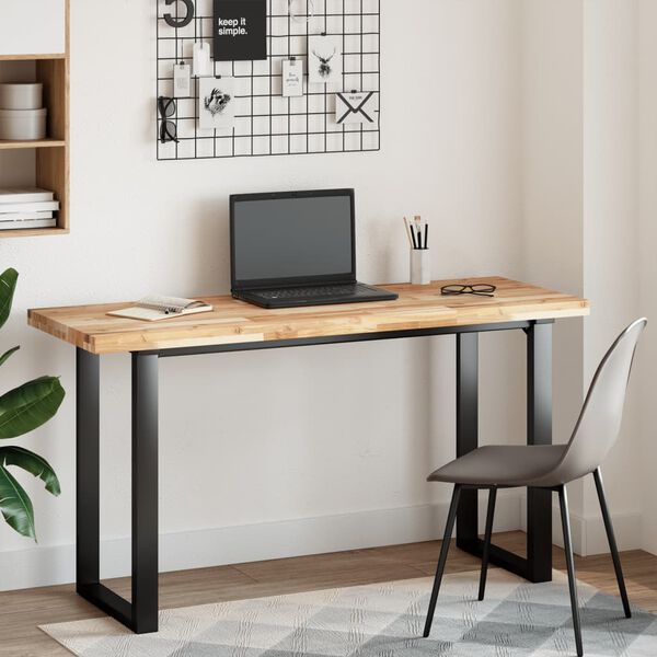 vidaXL Dessus de table rectangulaire 160x50x4 cm bois massif d'acacia
