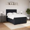 vidaXL Sommier &agrave; lattes de lit et matelas Noir 160x200 cm Velours