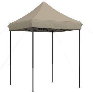 vidaXL Tente de r&eacute;ception pliable escamotable taupe 200x200x306 cm