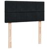 vidaXL Lit ottoman avec matelas et LED noir 80x200cm velours