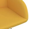 vidaXL Chaise pivotante de salle &agrave; manger Jaune Velours