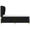 vidaXL Lit &agrave; ressorts avec matelas gris fonc&eacute; 90x190 cm Noir tissu