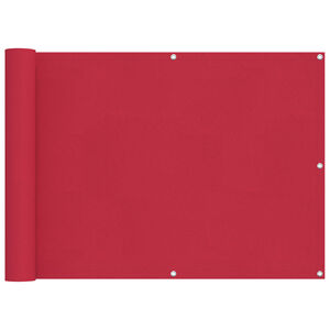 vidaXL &Eacute;cran de balcon 75 x 300 cm Tissu Oxford Rectangulaire Bordeaux