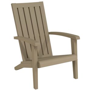 vidaXL Chaise de jardin Adirondack marron clair polypropyl&egrave;ne