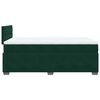 vidaXL Sommier &agrave; lattes de lit et matelas Vert fonc&eacute; 120x200cm Velours