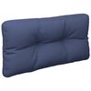 vidaXL Coussin de palette bleu marine 80x40x12 cm tissu