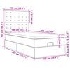 vidaXL Cadre de lit ottoman et matelas gris clair 100x200 cm velours