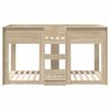 vidaXL Lit Superpos&eacute; pour Enfants Ch&ecirc;ne Sonoma 100 x 200 cm