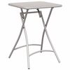 vidaXL Table de Jardin Beige 55 x 55 x 73 cm Acier revêtu de poudre