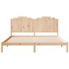 vidaXL Cadre de lit extra long sans matelas 200x220 cm bois massif