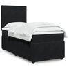 vidaXL Sommier &agrave; lattes de lit et matelas Noir 80x200 cm Velours