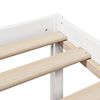 vidaXL Lit biblioth&egrave;que sans matelas blanc 140x190 cm bois pin massif