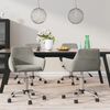 vidaXL Chaises &agrave; manger pivotantes lot de 4 Gris clair Velours
