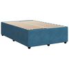 vidaXL Sommier &agrave; lattes de lit et matelas bleu 120x190 cm velours