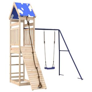 vidaXL Aire de jeux d'ext&eacute;rieur bois de pin massif