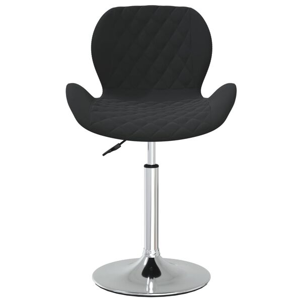 vidaXL Chaises pivotantes &agrave; manger lot de 6 Noir Velours