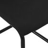 vidaXL Chaises &agrave; manger cantilever lot de 2 noir tissu