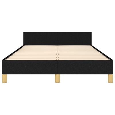 vidaXL Cadre de lit sans matelas noir 120x200 cm tissu