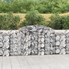 vidaXL Paniers &agrave; gabions arqu&eacute;s 9 pcs 300x50x100/120 cm fer galvanis&eacute;