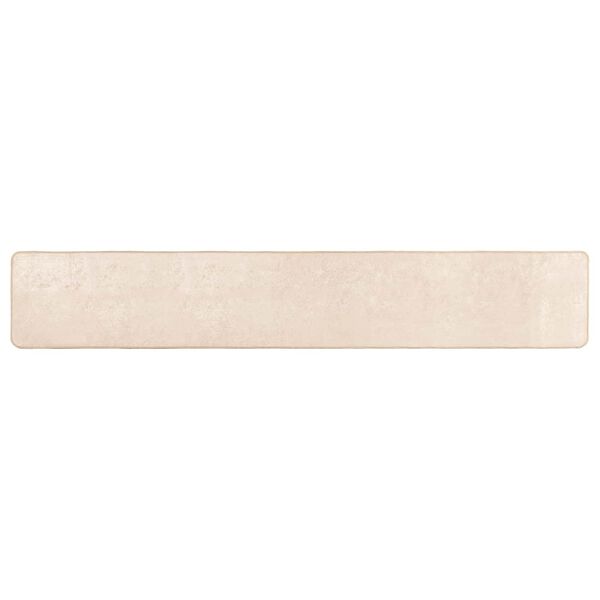 vidaXL Tapis Imprim&eacute; Cr&egrave;me 350 x 50 cm Polyester et PVC
