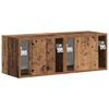 vidaXL Meuble TV mural 2 pcs Bois Ancien 60 x 31 x 29.5 cm