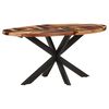 vidaXL Table &agrave; manger 160x90x75cm Bois solide d'acacia
