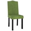 vidaXL Chaises &agrave; manger lot de 2 vert clair velours