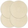 vidaXL Napperons 4 pcs Naturel Plain 38 cm Rond Coton