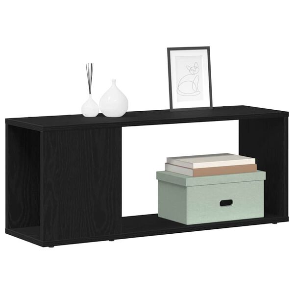 vidaXL Ensemble meuble TV Ch&ecirc;ne noir 80 x 24 x 32 cm Bois d'ing&eacute;nierie