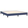 vidaXL Sommier &agrave; lattes de lit avec matelas LED Bleu 180x200 cm Tissu