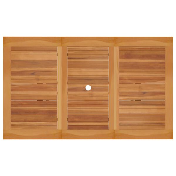 vidaXL Ensemble &agrave; manger de jardin 7 pcs coussins Bois de teck massif