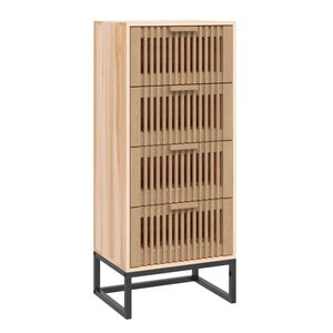 vidaXL Buffet haut 40x30x95 cm bois d'ing&eacute;nierie