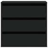 vidaXL Commode d'angle noir 60x41x58 cm bois d'ing&eacute;nierie