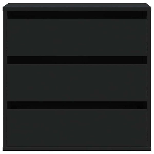 vidaXL Commode d'angle noir 60x41x58 cm bois d'ing&eacute;nierie