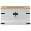 vidaXL storage box avec &eacute;tag&egrave;re Blanc 78 x 78 x 45 cm Pin massif