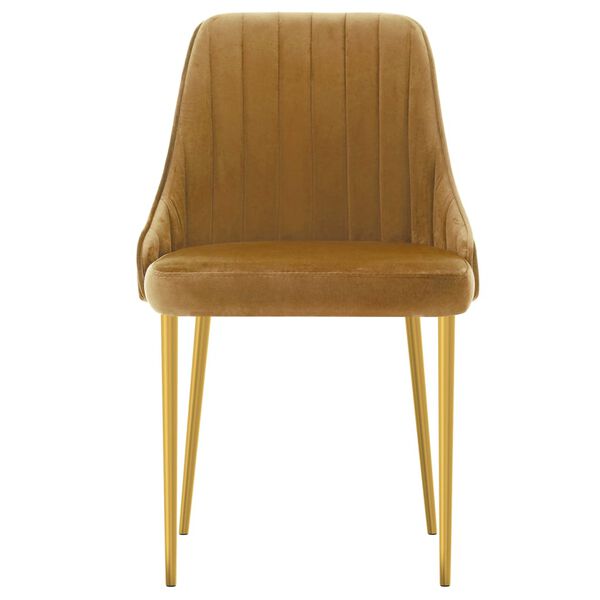 vidaXL Chaises &agrave; manger lot de 2 marron velours