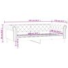 vidaXL Lit de jour blanc 100x200 cm similicuir