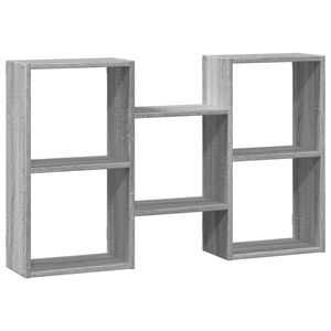 vidaXL &Eacute;tag&egrave;re murale sonoma gris 96x18x60 cm bois ing&eacute;nierie