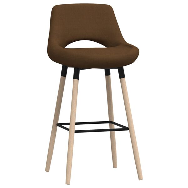 vidaXL Tabourets de bar lot de 2 Marron Tissu
