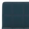 vidaXL Chaises pivotantes &agrave; manger lot de 2 bleu velours