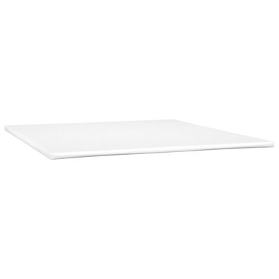 vidaXL Sommier à lattes de lit matelas et LED Marron foncé 180x200cm