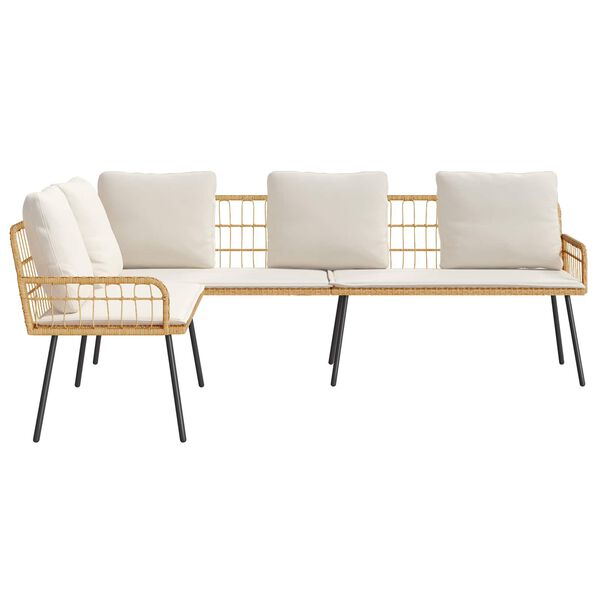 vidaXL Canapé avec coussin Marron 61.5 x 123 x 82cm Métal