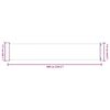 vidaXL Auvent lat&eacute;ral r&eacute;tractable de patio 117x600 cm Cr&egrave;me
