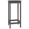 vidaXL Ensemble de bar 3 pcs Gris Bois de pin massif