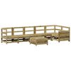 vidaXL Salon de jardin 7 pcs bois de pin impr&eacute;gn&eacute;